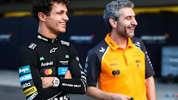 MEXICO CITY, MEXICO - OCTOBER 26: Race winner Lando Norris of Great Britain and McLaren and Andrea