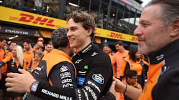 ZANDVOORT, NETHERLANDS - AUGUST 31: Race winner Oscar Piastri of Australia and McLaren and Second