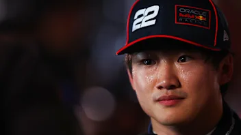 JEDDAH, SAUDI ARABIA - APRIL 19: Eighth placed qualifier Yuki Tsunoda of Japan and Oracle Red Bull