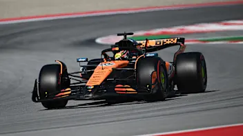 BARCELONA, SPAIN - MAY 30: Oscar Piastri of Australia driving the (81) McLaren MCL39 Mercedes on