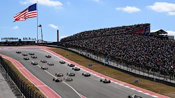 AUSTIN, TEXAS - OCTOBER 18: Lance Stroll of Canada driving the (18) Aston Martin F1 Team AMR25