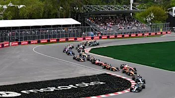 MONTREAL, QUEBEC - MAY 23: George Russell of Great Britain driving the (63) Mercedes AMG Petronas