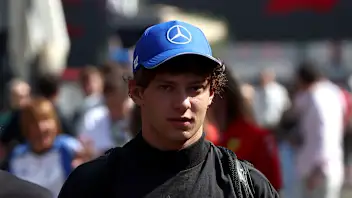 BAKU, AZERBAIJAN - SEPTEMBER 24: Andrea Kimi Antonelli of Italy and Mercedes AMG Petronas F1 Team
