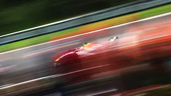 SPA, BELGIUM - JULY 17: Arvid Lindblad of Great Britain driving the (41) Visa Cash App Racing Bulls