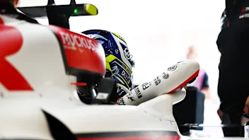 SPA, BELGIUM - JULY 18: Oliver Bearman of Great Britain and Haas F1 prepares to drive during final