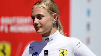 MONTREAL, QUEBEC - MAY 21: Alba Larsen of Denmark and MP Motorsport (12) looks on in the Paddock