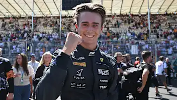 MADRID, SPAIN - SEPTEMBER 13: Race winner Dino Beganovic of Sweden and DAMS Lucas Oil (7)