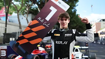 MONTE-CARLO, MONACO - JUNE 07: Race winner Brando Badoer of Italy and Rodin Motorsport (18)