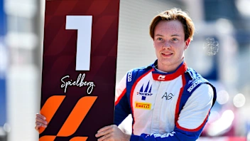 SPIELBERG, AUSTRIA - JUNE 28: Race winner Noah Stromsted of Denmark and TRIDENT (4) celebrates in