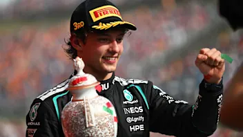 BUDAPEST, HUNGARY - JULY 26: Third placed Andrea Kimi Antonelli of Italy and Mercedes AMG Petronas