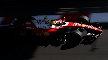MEXICO CITY, MEXICO - OCTOBER 31: Lewis Hamilton of Great Britain driving the (44) Scuderia Ferrari