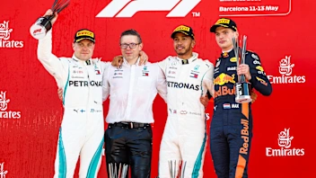 CIRCUIT DE BARCELONA-CATALUNYA, SPAIN - MAY 13: Valtteri Bottas, Mercedes AMG F1, 2nd position,