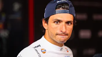 MONTE-CARLO, MONACO - JUNE 7:  Carlos Sainz of Spain and Williams answers questions in the TV media