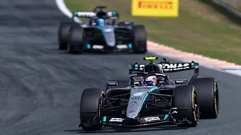 ZANDVOORT, NETHERLANDS - AUGUST 23: Andrea Kimi Antonelli of Italy driving the (12) Mercedes AMG
