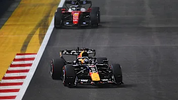 SINGAPORE, SINGAPORE - OCTOBER 11: Max Verstappen of the Netherlands driving the (3) Oracle Red