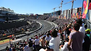 MADRID, SPAIN - SEPTEMBER 12: Lando Norris of Great Britain driving the (1) McLaren MCL40 Mercedes