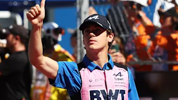 MADRID, SPAIN - SEPTEMBER 10: Franco Colapinto of Argentina and Alpine F1 speaks in the Drivers