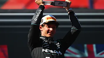 MADRID, SPAIN - SEPTEMBER 13: Race winner Andrea Kimi Antonelli of Italy and Mercedes AMG Petronas