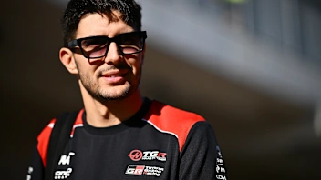 AUSTIN, TEXAS - OCTOBER 22: Esteban Ocon of France and Haas F1 arrives in the Paddock during