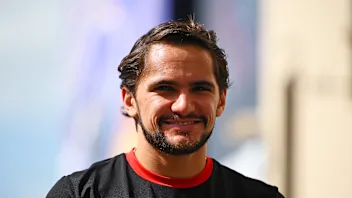 ABU DHABI, UNITED ARAB EMIRATES - NOVEMBER 23: Pietro Fittipaldi of Brazil and Haas F1 walks in the