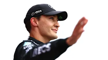 MELBOURNE, AUSTRALIA - APRIL 01: Second placed qualifier George Russell of Great Britain and