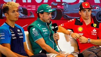 MONTREAL, QUEBEC - JUNE 15: Alexander Albon of Thailand and Williams, Fernando Alonso of Spain and