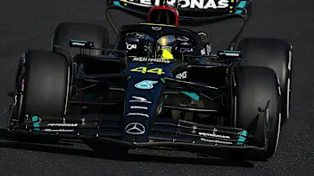SUZUKA, JAPAN - SEPTEMBER 24: Lewis Hamilton of Great Britain driving the (44) Mercedes AMG Petronas F1 Team W14 on track during the F1 Grand Prix of Japan at Suzuka International Racing Course on September 24, 2023 in Suzuka, Japan