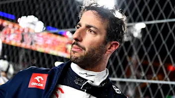 LAS VEGAS, NEVADA - NOVEMBER 18: Daniel Ricciardo of Australia and Scuderia AlphaTauri prepares to