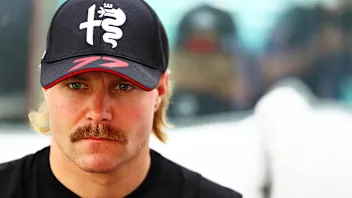 MEXICO CITY, MEXICO - OCTOBER 26: Valtteri Bottas of Finland and Alfa Romeo F1 looks on in the