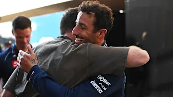 MEXICO CITY, MEXICO - OCTOBER 28: Fourth placed qualifier Daniel Ricciardo of Australia and