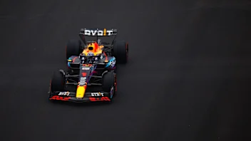 MIAMI, FLORIDA - MAY 06: Max Verstappen of the Netherlands driving the (1) Oracle Red Bull Racing