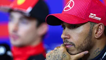 AUSTIN, TEXAS - OCTOBER 20: Third placed qualifier Lewis Hamilton of Great Britain and Mercedes