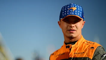 AUSTIN, TEXAS - OCTOBER 21: Lando Norris of Great Britain driving the (4) McLaren MCL60 Mercedes