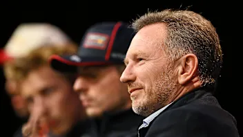 LONDON, ENGLAND - FEBRUARY 18: Christian Horner, Team Principal of Oracle Red Bull Racing looks on