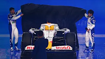 LONDON, ENGLAND - FEBRUARY 18: Isack Hadjar of France and Visa Cash App Racing Bulls and Yuki