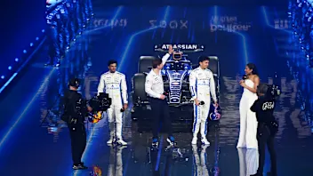 LONDON, ENGLAND - FEBRUARY 18: Carlos Sainz of Spain and Williams ,James Vowles, Team Principal of