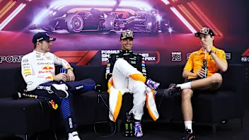 SINGAPORE, SINGAPORE - SEPTEMBER 22: Race winner Lando Norris of Great Britain and McLaren, Second