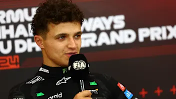 ABU DHABI, UNITED ARAB EMIRATES - DECEMBER 08: Race winner Lando Norris of Great Britain and