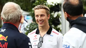 MELBOURNE, AUSTRALIA - MARCH 24: Peter Bayer, CEO of Visa Cash App RB, Oracle Red Bull Racing Team