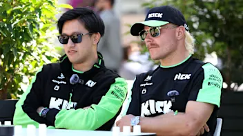 MELBOURNE, AUSTRALIA - MARCH 21: Valtteri Bottas of Finland and Stake F1 Team Kick Sauber and Zhou