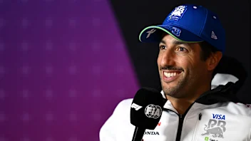 MELBOURNE, AUSTRALIA - MARCH 21: Daniel Ricciardo of Australia and Visa Cash App RB attends the