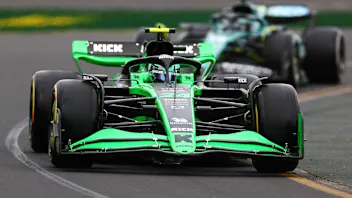 MELBOURNE, AUSTRALIA - MARCH 23: Zhou Guanyu of China driving the (24) Kick Sauber C44 Ferrari on