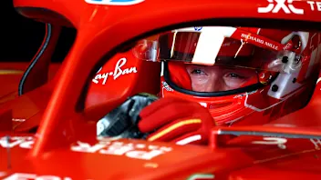 BAKU, AZERBAIJAN - SEPTEMBER 13: Charles Leclerc of Monaco and Ferrari prepares to drive in the