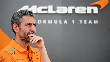 BAKU, AZERBAIJAN - SEPTEMBER 12: McLaren Team Principal Andrea Stella looks on in the Paddock