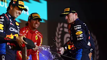 BAHRAIN, BAHRAIN - MARCH 02: Race winner Max Verstappen of the Netherlands and Oracle Red Bull