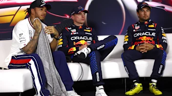 SHANGHAI, CHINA - APRIL 20: Sprint winner Max Verstappen of the Netherlands and Oracle Red Bull