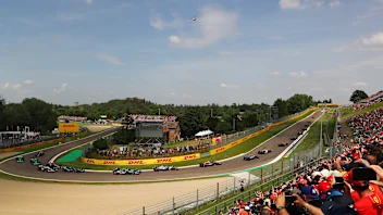 IMOLA, ITALY - MAY 18: Oscar Piastri of Australia driving the (81) McLaren MCL38 Mercedes on track