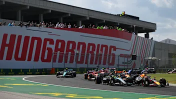 BUDAPEST, HUNGARY - JULY 21: Max Verstappen of the Netherlands driving the (1) Oracle Red Bull
