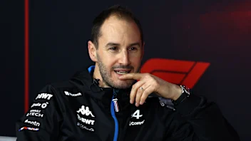 LAS VEGAS, NEVADA - NOVEMBER 21: Oliver Oakes, Team Principal of Alpine F1 attends the Team