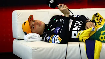 MONTE-CARLO, MONACO - MAY 26: Second placed Oscar Piastri of Australia and McLaren attends the